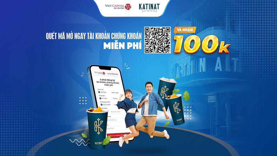 Quét mã mở tài khoản chứng khoán miễn phí & nhận 100.000 VND