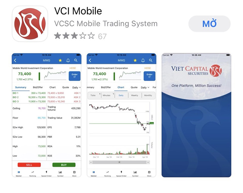 Cách giao dịch chứng khoán cơ bản trên app VCI Mobile